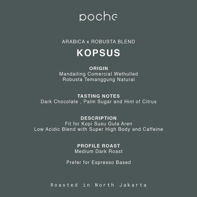 

Kopsus Blend 1Kg | Espresso | Biji Kopi Arabica | Biji Kopi Robusta Kualitas Terbaik Harga Termurah