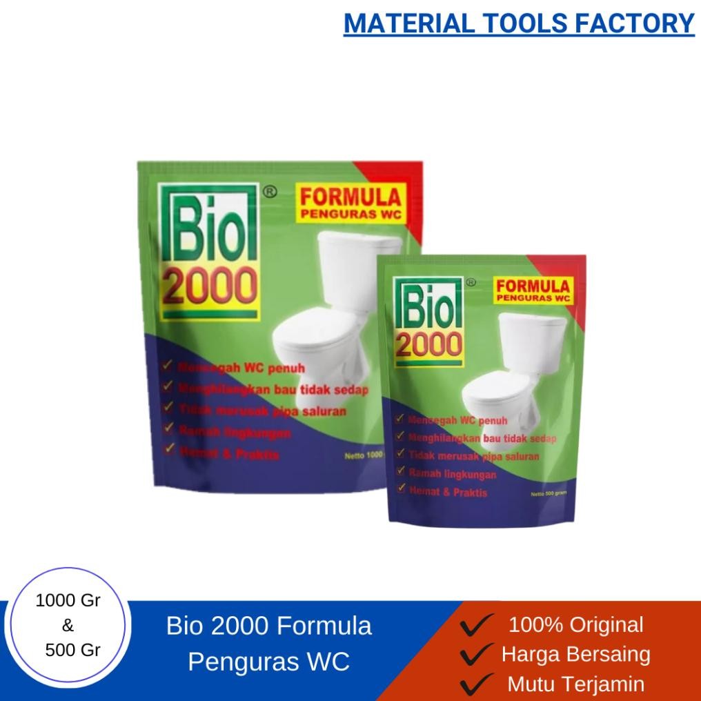 penguras wc bio 2000 500gr - obat septi tank - obat wc mampet - pembersih saluran wc toilet tidak ba