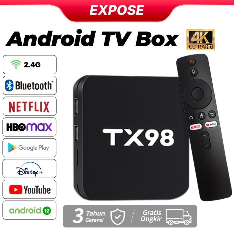 TX98 Android TV Box Android 12 Bluetooth Voice Control Full Channel Wifi/5G STB Android TV 16GB+256G