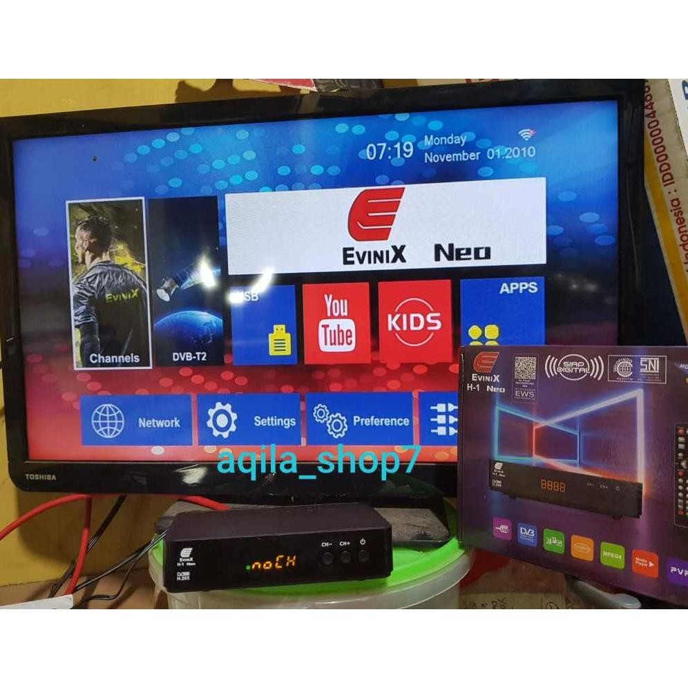 SET TOP BOX NEXTRON CBM FREEBOX H-1 SE EVINIX NEO DVB T2 SNI