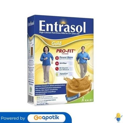 

NO_MORE Entrasol Gold Pro-Fit Rasa Coklat 350 Gram Box