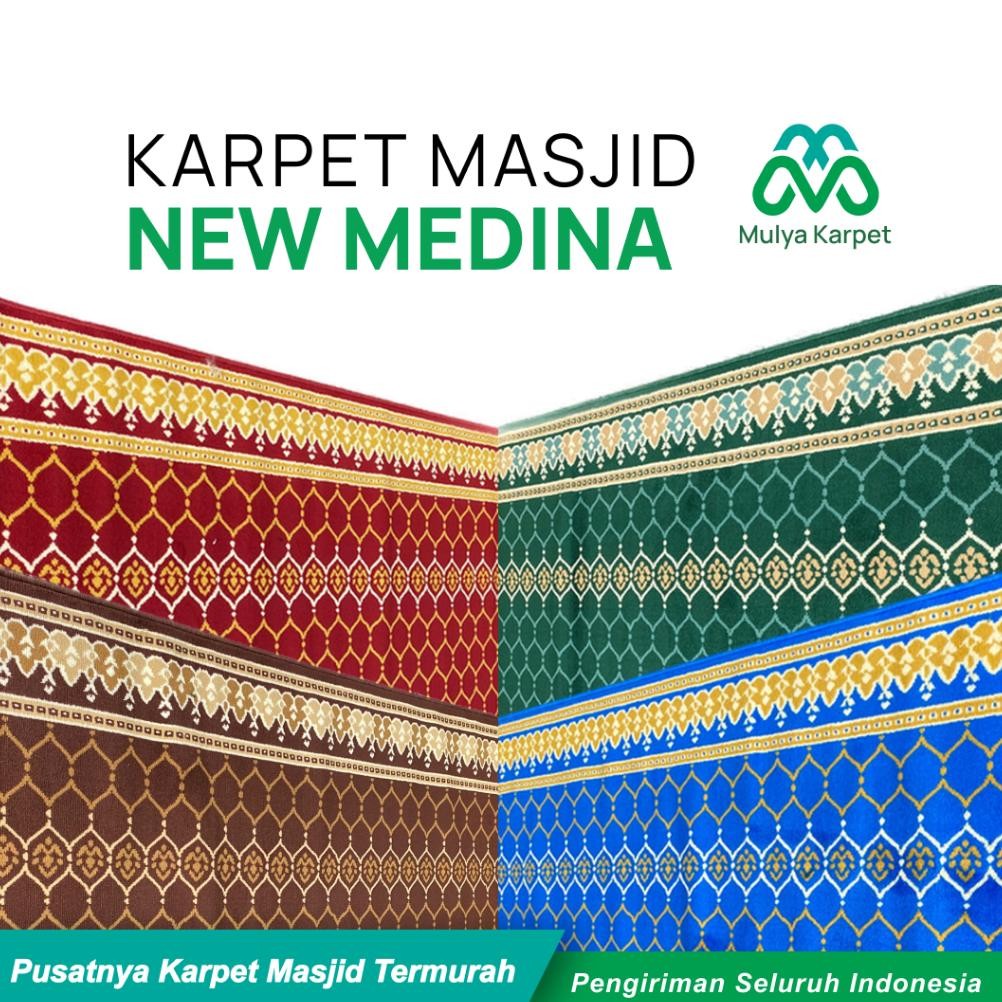karpet Masjid Motif Baru Tebal 8mm Medeena Meteran / Karpet Sajadah / Karpet Mushola Nugi