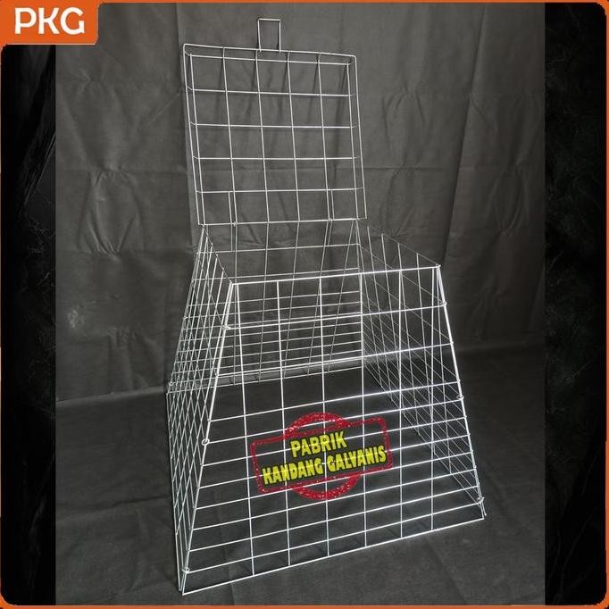 Kandang Ayam Bangkok Galvanis Model Piramid Lipat, Kurungan Ayam Jago