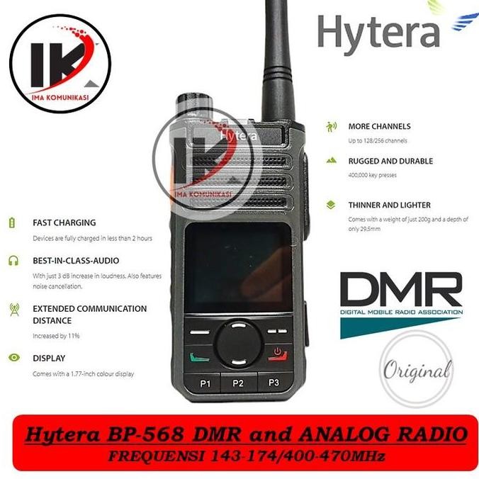 Ht Hytera Bp568 Digital Analog Vhf/Uhf Dmr And Analog Radio