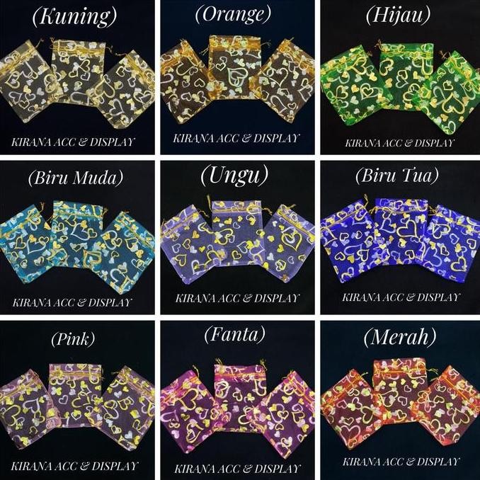 Kantong Tile Serut Love / Kantong Serut Souvenir