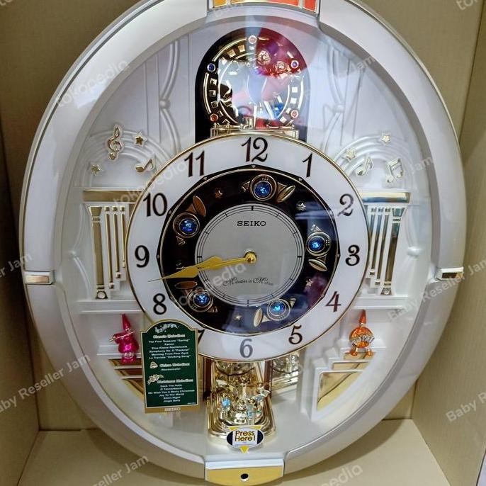 Jam Dinding Seiko Japan Melodies / Bunyi QXM290 QXM290S Original