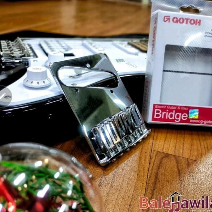 Gotoh Bridge Gitar Telecaster Gtc 201 Chrome Made In Japan