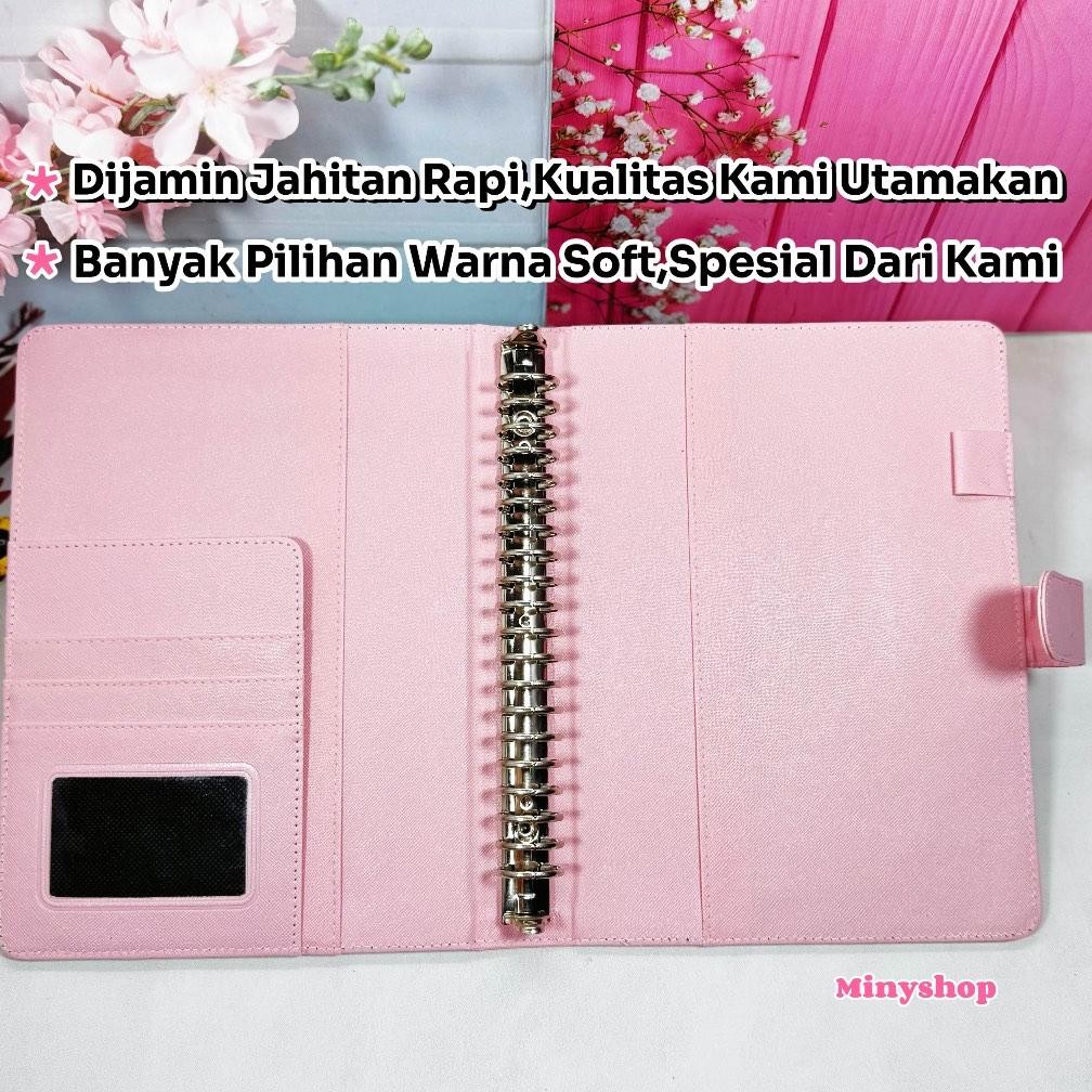 

Binder Polos Ekslusif A5 20 Ring Pink Soft Agenda A5 Polos 20 Ring Binder Kulit Organizer A5 Nugi