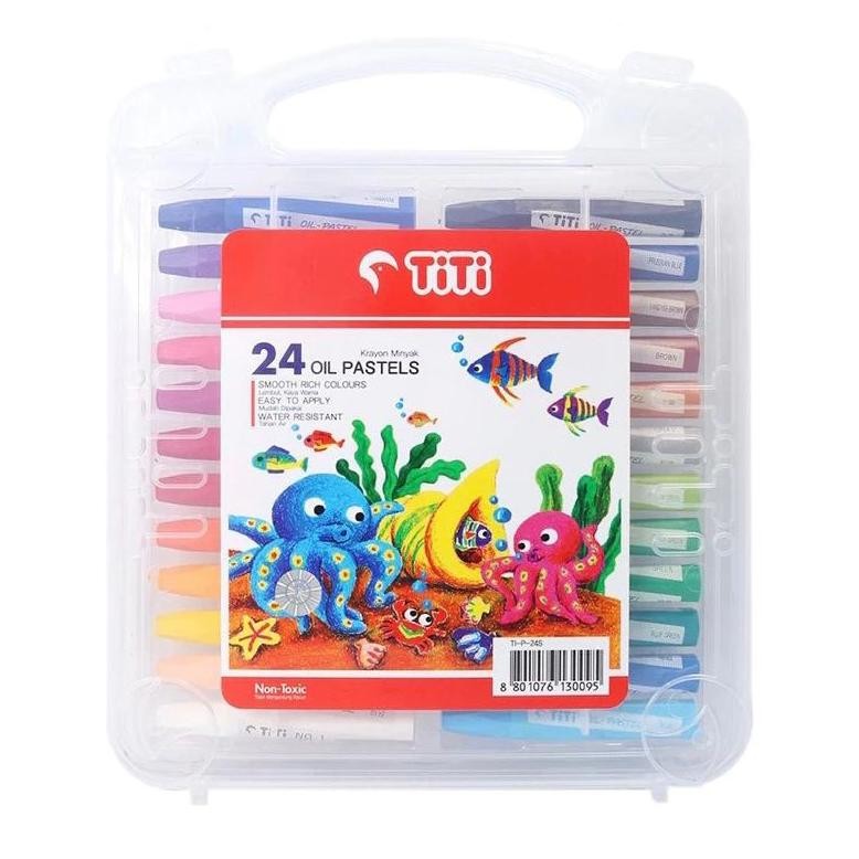 

Crayon/Oil pastel TiTi 24 warna ( 1set ) Nugi