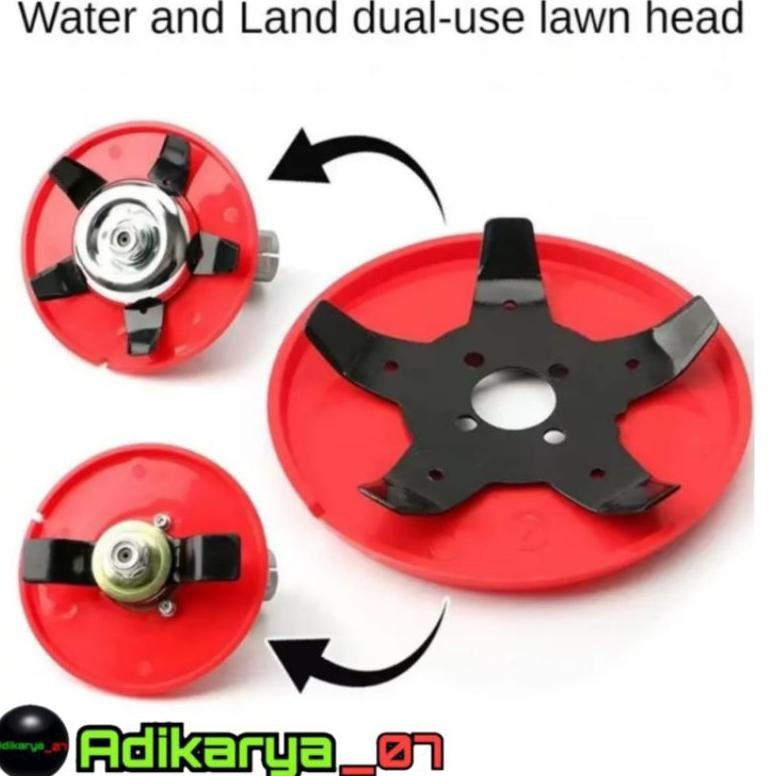 Pisau matun Double Blade padi mesin potong rumput alat penyiang gulma alat matun padi mesin potong r