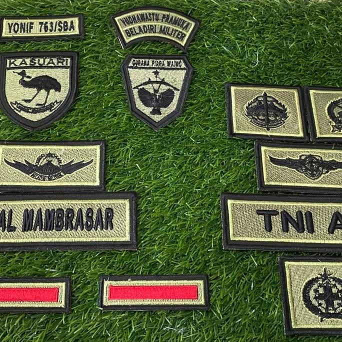 PAPAN NAMA PDL TERBARU TNI AD PAPAN NAMA TNI AD NAME TAG BORDIR TNI