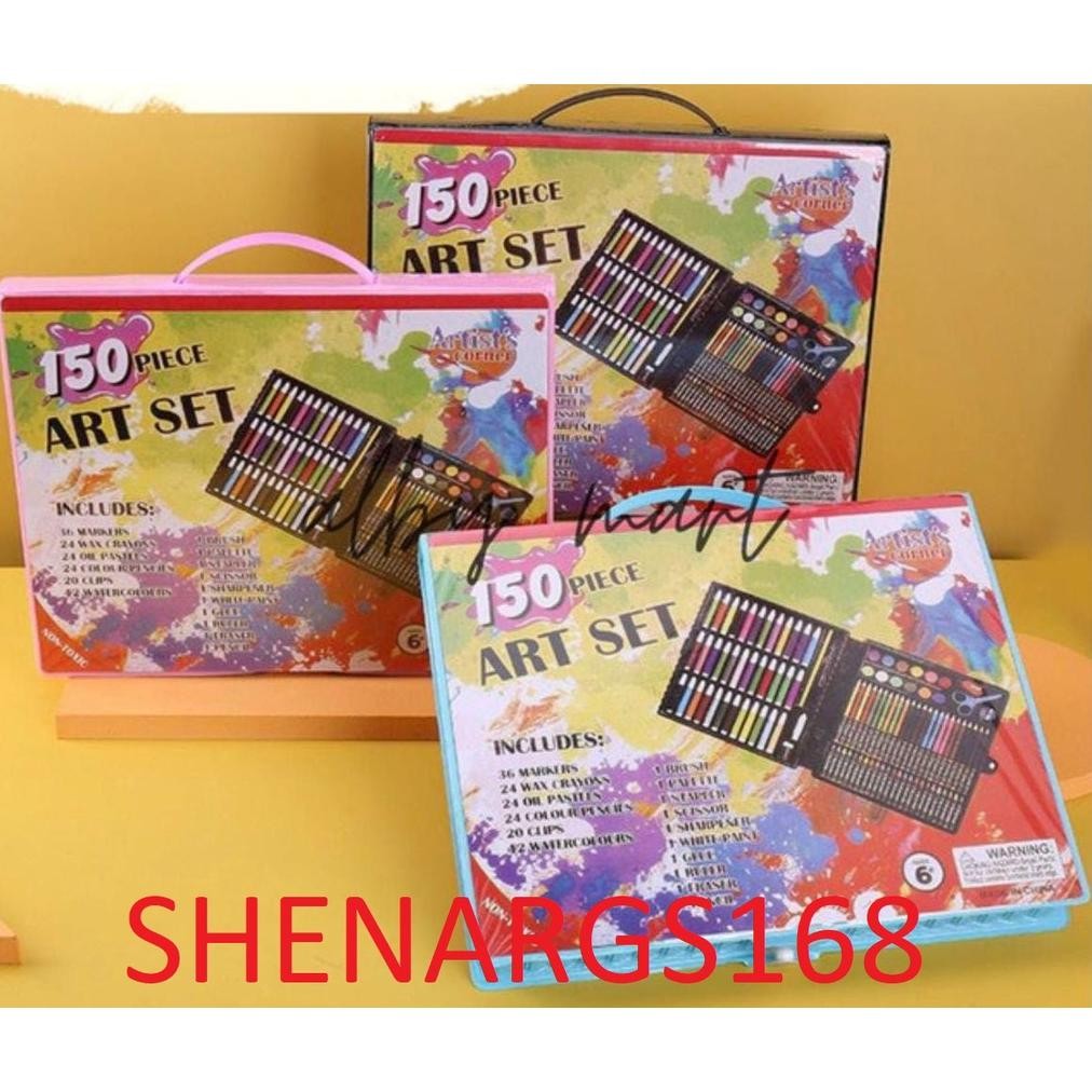 

TERBARU-SHENAR - ART SET 150 PENSIL WARNA - COLOURING SET 150 PCS - CRAYON 150 PCS Nugi