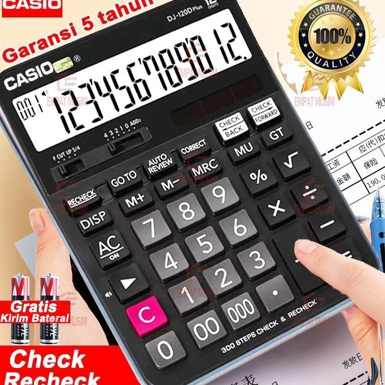 

Kalkulator Casio MJ 120D PLUS CHECK CORRECT Kalkulator Meja Check Correct 100% asli Nugi