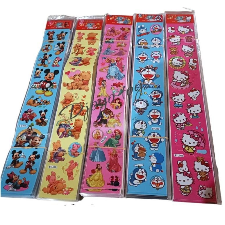 

50pcs Stiker Mix Campur Harga Grosir Beragam Karakter Nugi