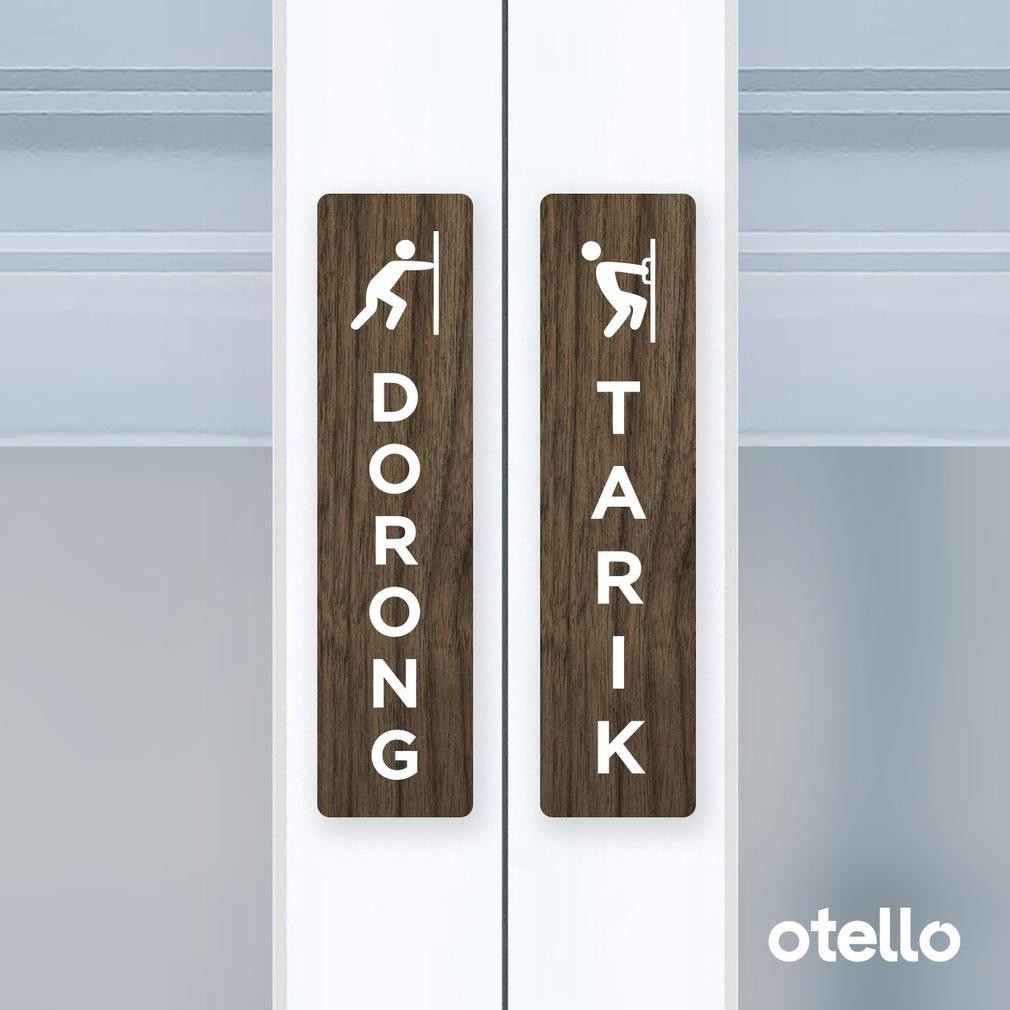 

Otello Label Sticker Dorong Tarik Icon Unik Sign Acrylic Modern Minimalist Signage Board Label Akrilik Kayu Pintu Tempel Stiker Pintu Kafe Restoran Kantor Gedung Nugi