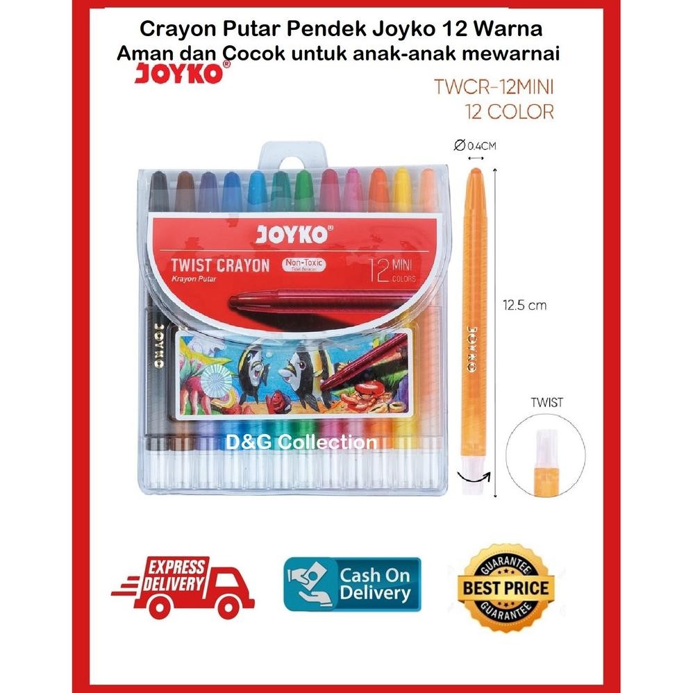 

CRAYON JOYKO 12 WARNA PUTAR PENDEK / OIL PASTEL JOYKO 12 WARNA Nugi