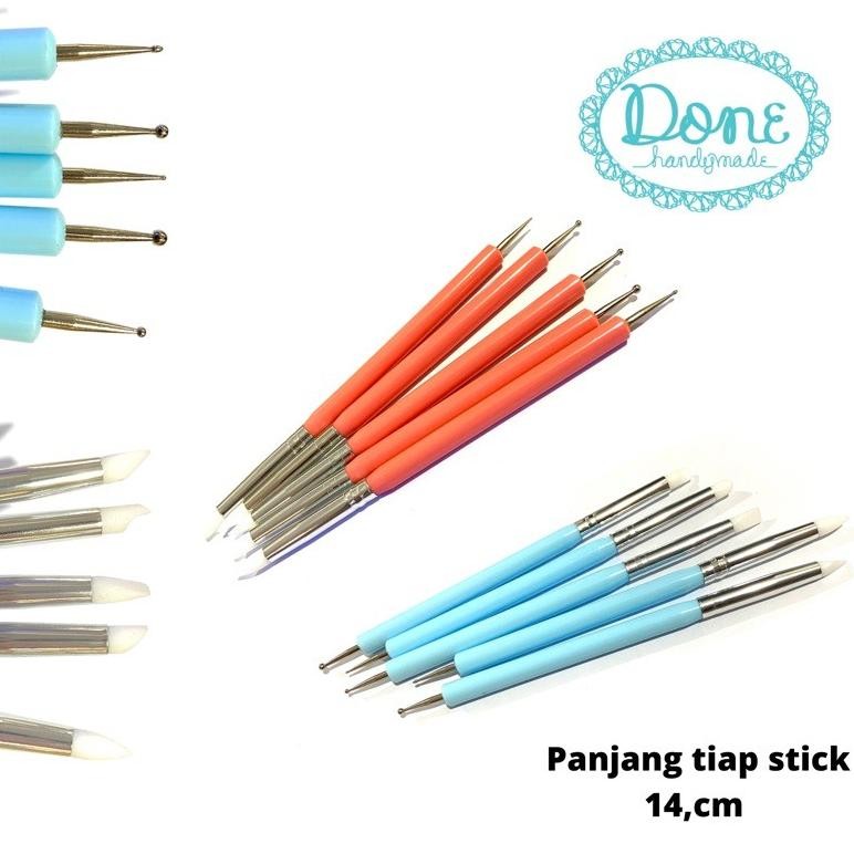 

Modelling tools dotting tools shapper tools alat clay nail art tools Nugi