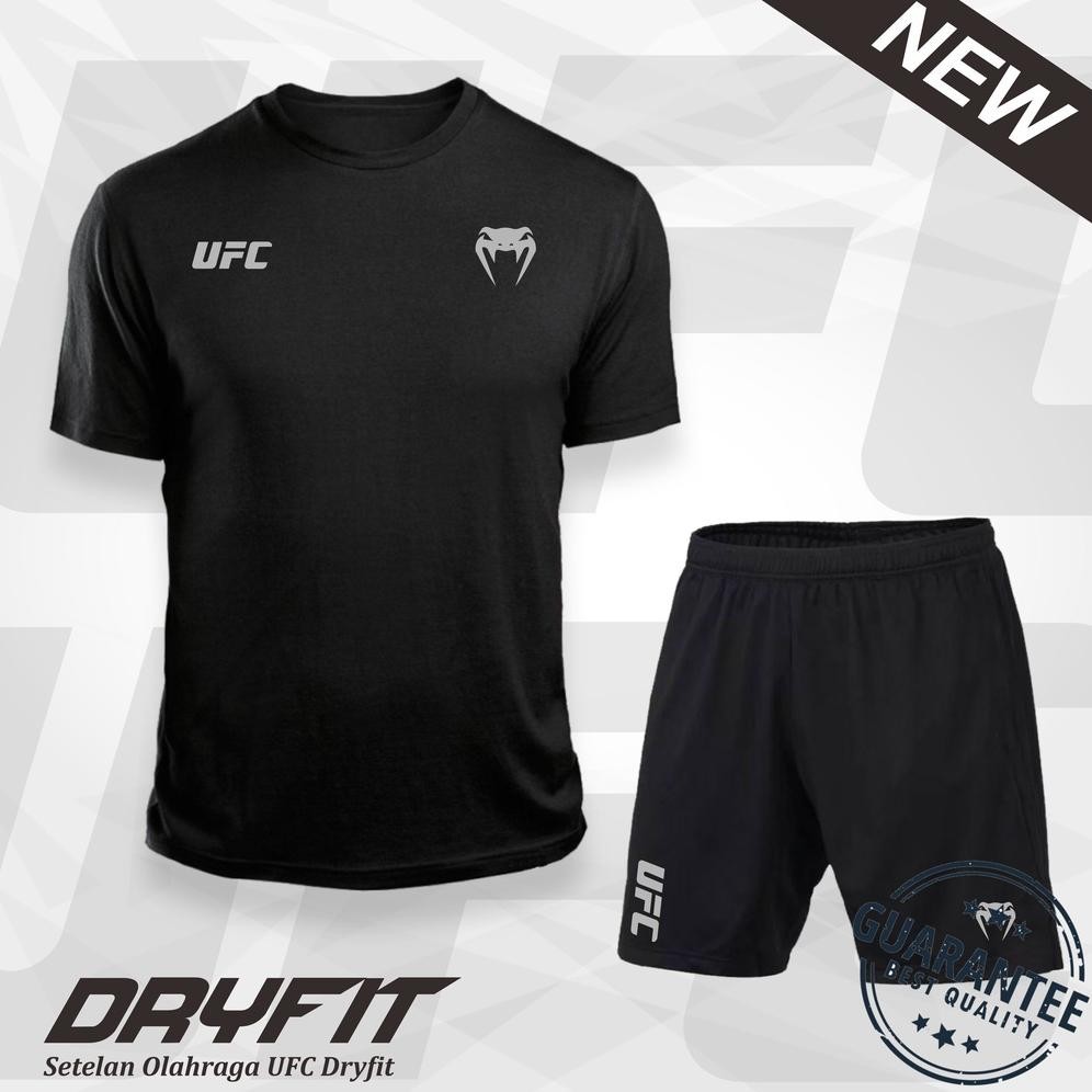 Setelan Olahraga Pria Ufc Dryfit 1 Set Baju Jersey Sport