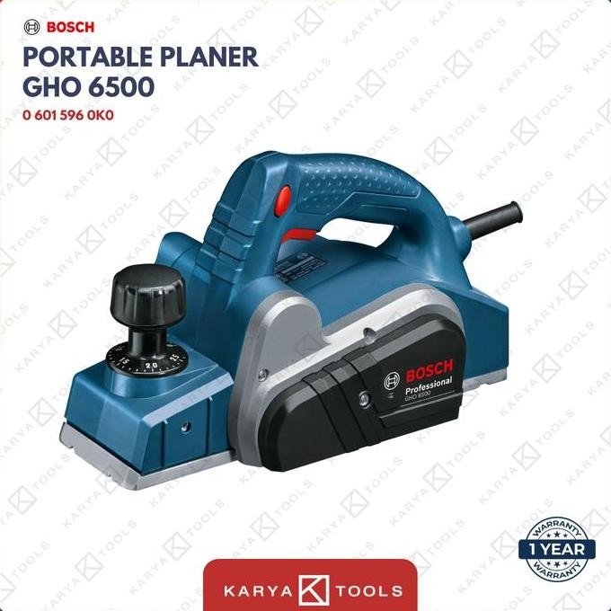 Tersedia Bosch GHO 6500 Mesin Serut Kayu Listrik 650W - Electric Planner Original