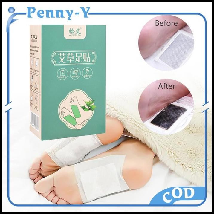 50pcs Detox Foot Patch Perawatan Kaki Pelangsing Alami Koyo Kaki Detox