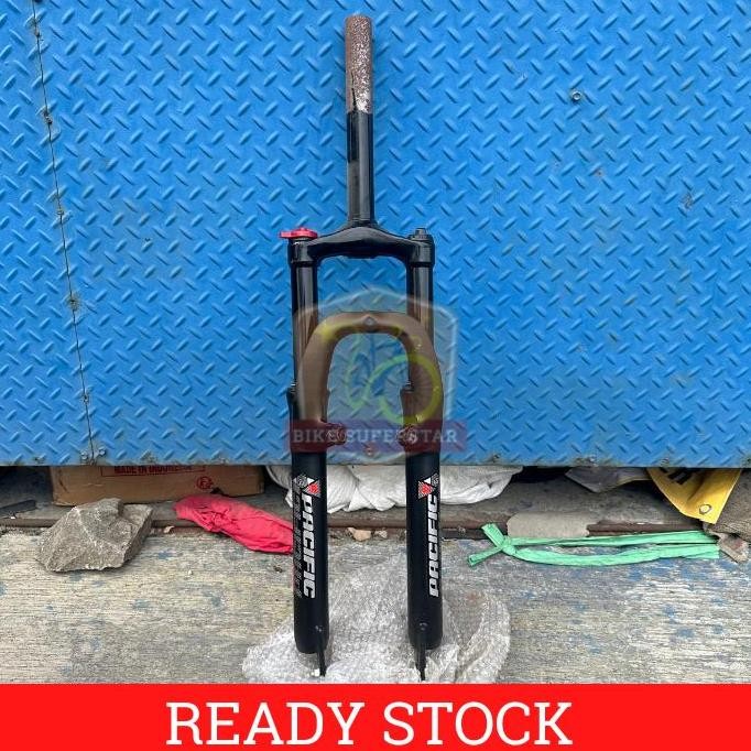 FORK GARPU SEPEDA GUNUNG PACIFIC MTB 27.5 DISC V BRAKE LOCK OUT ORIGINAL DAN TERPERCAYA