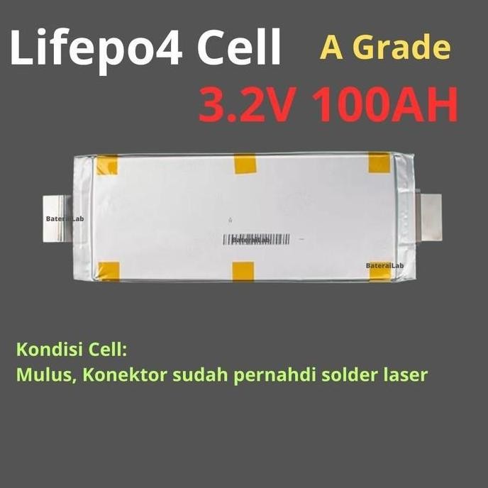 Lifepo4 3.2V 100Ah Softpack Discharge Rate 100A Peak 300A