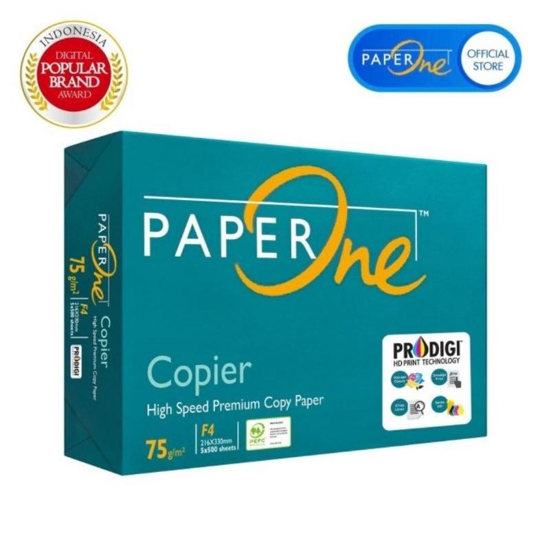 

PaperOne Kertas Fotocopy F4 75gr - 1 Ream (500 Lembar) Nugi