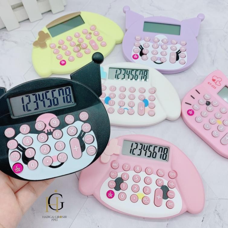

Kalkulator Sanrio 8 Digit Calculator Kuromi Hello Kitty Cinnamoroll lucu / peralatan sekolah berhitung anak / Kalkulator portable Sanrio lucu bisa cod Nugi