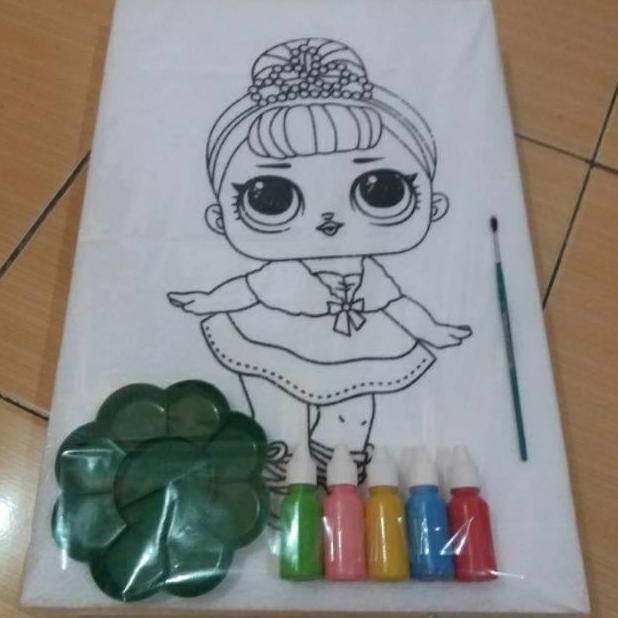

edukasi Mewarnai 1 set 6 karakter gambar cewek styrofoam Nugi