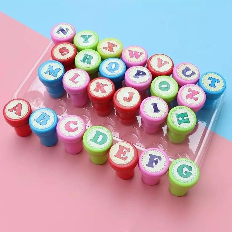 

STEMPEL HURUF Alphabet ABC Stamp A-Z Nugi