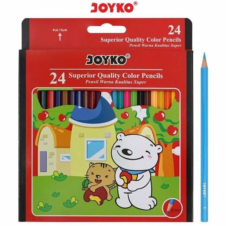 

Pensil Warna Joyko 24 Panjang CP - 24PB / (1set) Nugi