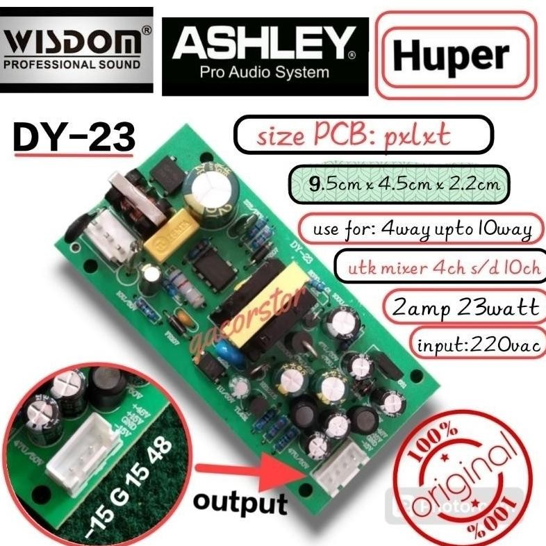 power supply suplai Mixer DY-23  mixer hupper Huper ( wisdom ) Nugi