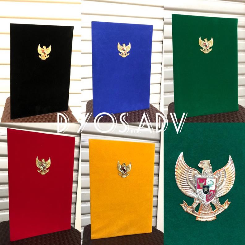 

Map beludru Map kantor map sekolah logo garuda kuningan coating Nugi