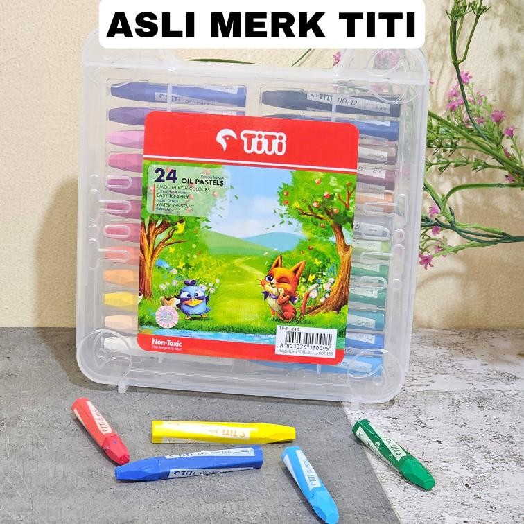 

SOS Oil Pastel TITI 24 Warna/Krayon/Crayon Minyak/Crayon Warna Nugi