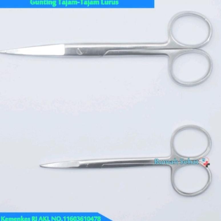 

Gunting Jaringan Gunting Tajam Tajam Lurus 11,5cm Gunting TaTa Lurus 14cm Marwa Operating Scissor Marwa Saffa Nugi