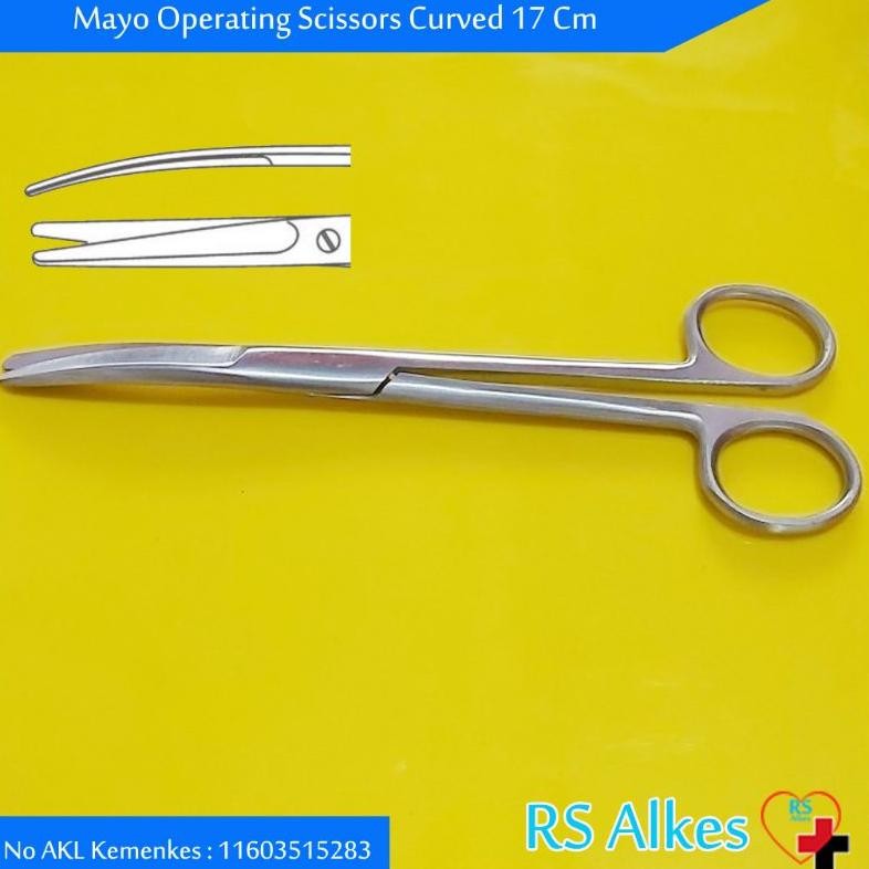 

Gunting Mayo Bengkok 23 Cm 17 Cm 14 Cm Mayo Scissors Curved Gunting IUD Nugi