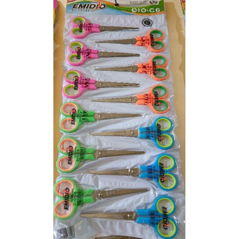 

Gunting Tanggung Renceng Emigo/Emidio 865 ( 1lbr/12pcs ) Nugi