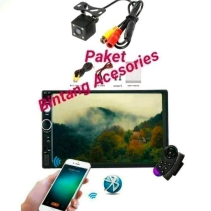 Head Unit Double Din Mobil YARIS BAKPAO Dan Kamera Mundur