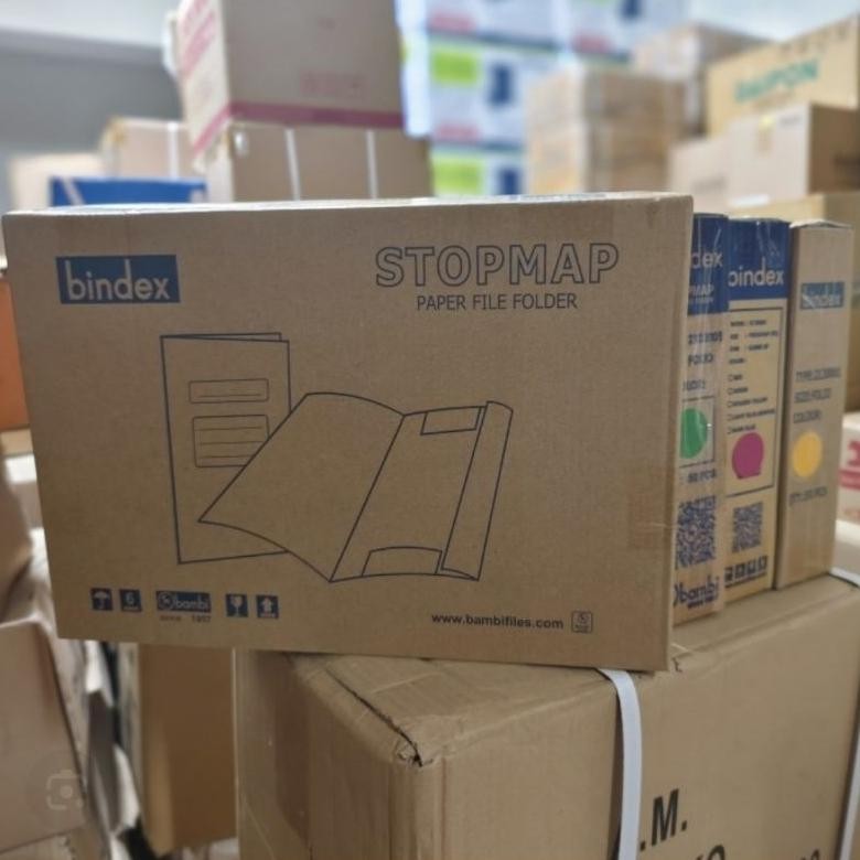

NEWPRODUK! Stopmap BINDEX / BAMBI ( 5002 ) Folio (1 pack isi 50Pcs). Bahan dan Ketebalan setara merk diamond Nugi