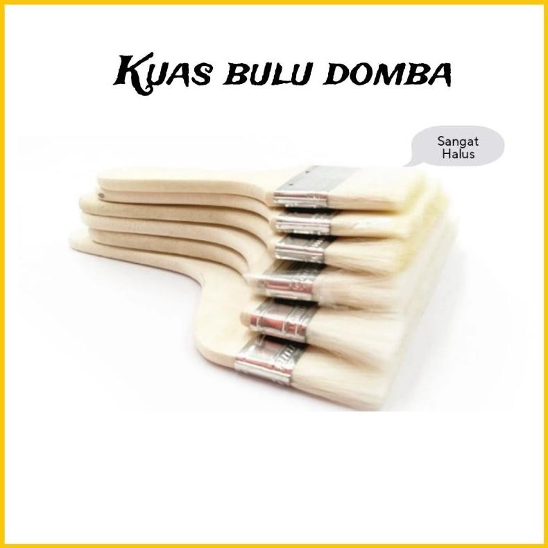 

Kuas bulu asli domba satuan sangat halus Nugi