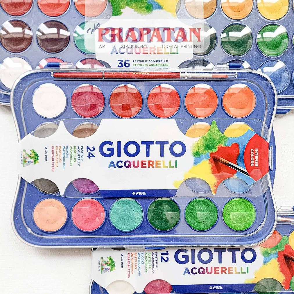 

Giotto Acquerelli Watercolor Cake Set dia 30mm | Cat Air Set Nugi