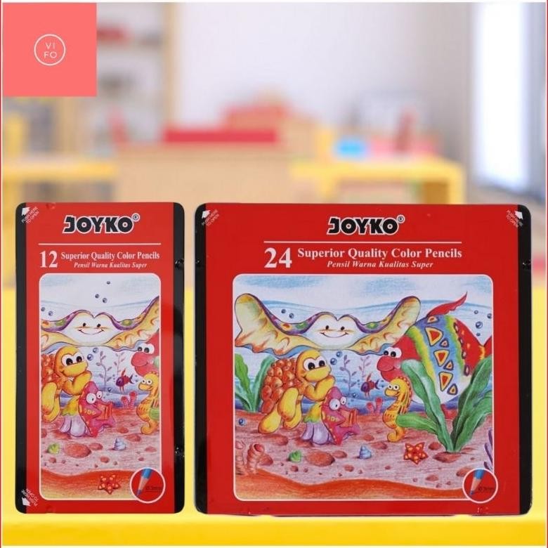 

Pensil Warna JOYKO Kaleng Tin Case 12 / 24 Nugi