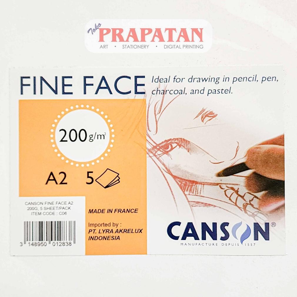 

Canson Fine Face A2 Drawing Paper 200gsm | Kertas Gambar Nugi