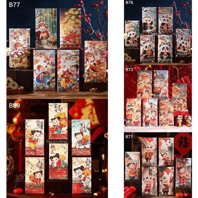 

langsung order saja] AngpaoImlek Motif Anak Cai Shen PandaAngpaoImlek CNY