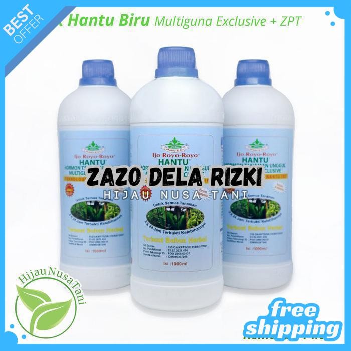 PUPUK HANTU 1000 ML MULTIGUNA EKSKLUSIF - ORGANIK CAIR POC ZPT 1 LITER BY ZAZODELARIZKI