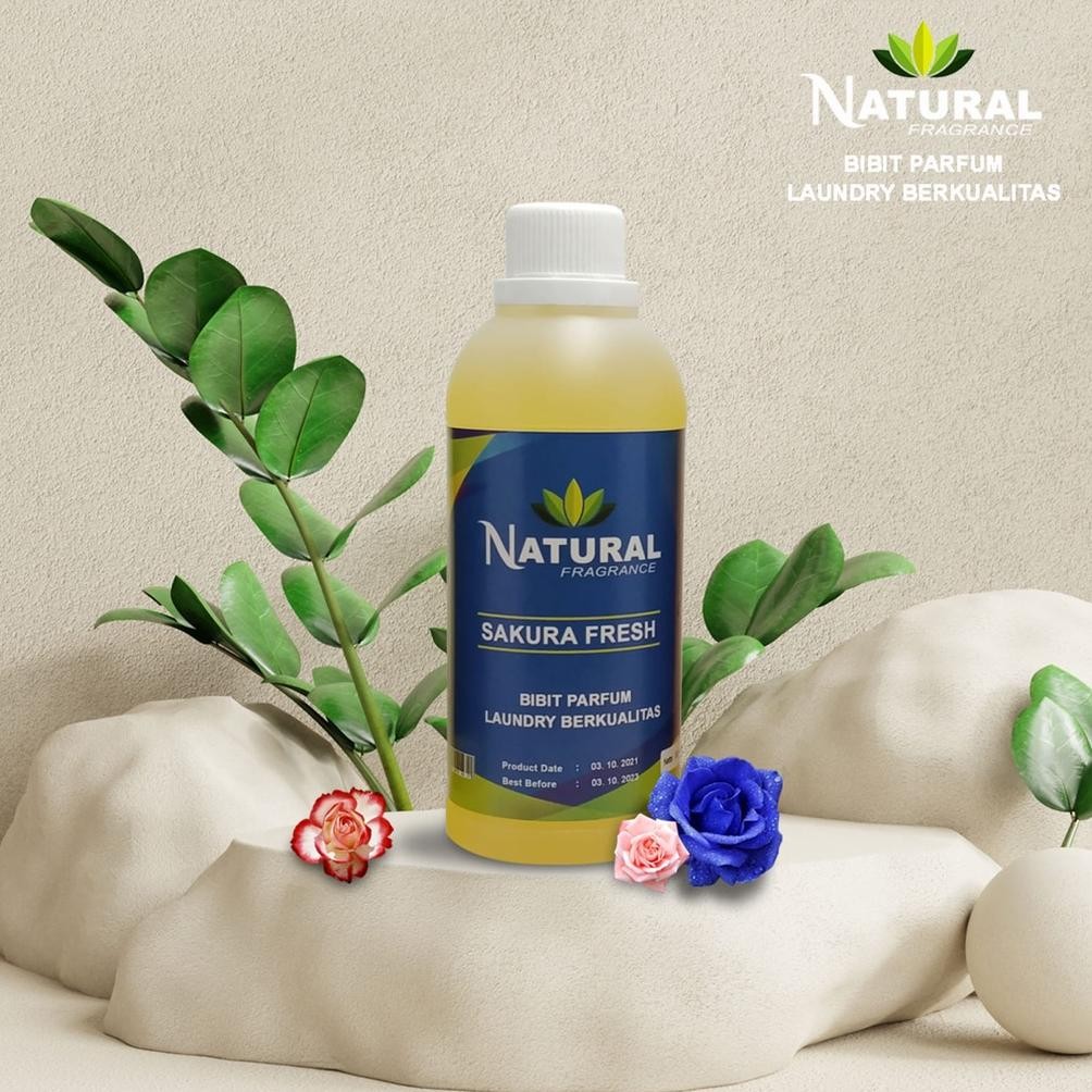 BIBIT PARFUM LAUNDRY SAKURA FRESH 100 ML ORIGINAL 100% / BIBIT PARFUM LAUNDRY / BIBIT MURNI / PARFUM