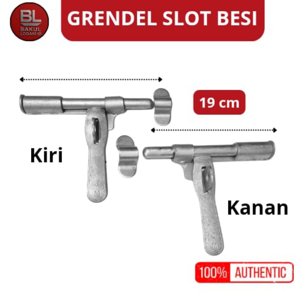 GRENDEL SLOT PINTU 19 CM | SLOT BESI LAS