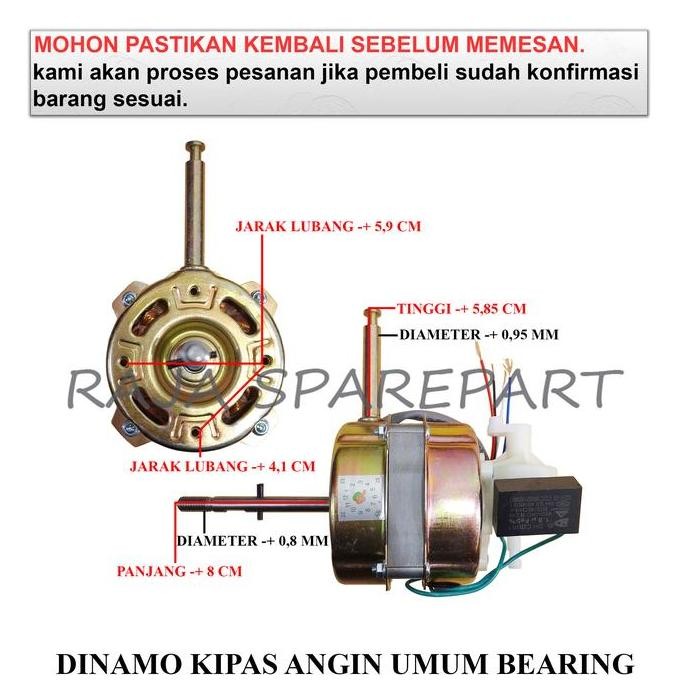 $$$$] MOTOR KIPAS / DINAMO KIPAS ANGIN / DINAMO KIPAS ANGIN UMUM BEARING