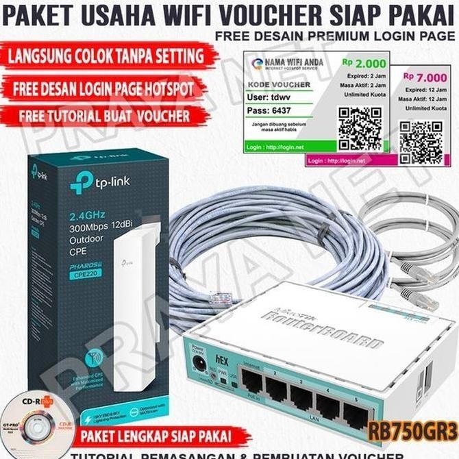 TERBARU - Paket Rt Rw Net Lengkap Usaha Wifi Sistem Hotspot Voucher Full