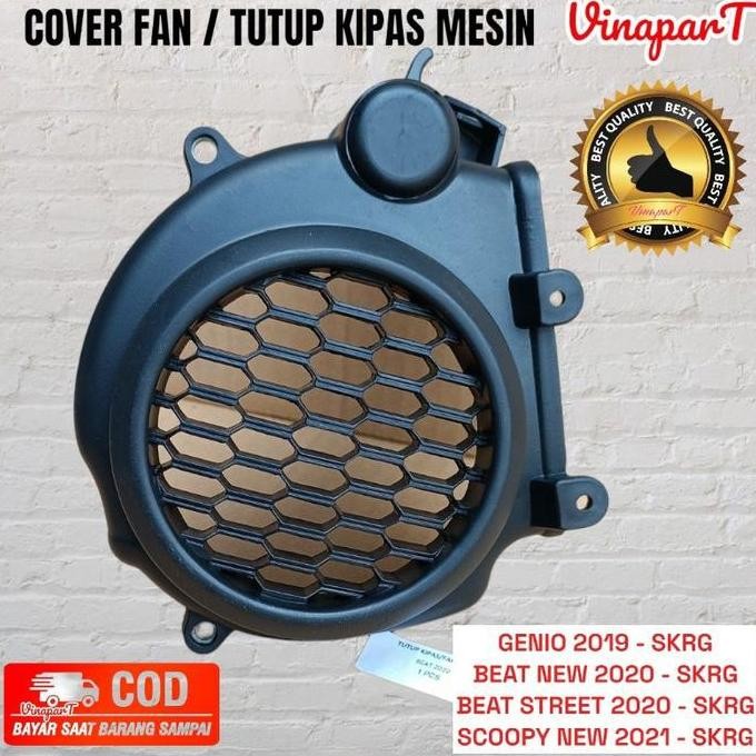 COVER FAN TUTUP KIPAS MESIN GENIO BEAT NEW DELUXE STREET 2020 SCOOPY NEW 2021 PRESTIGE K0J